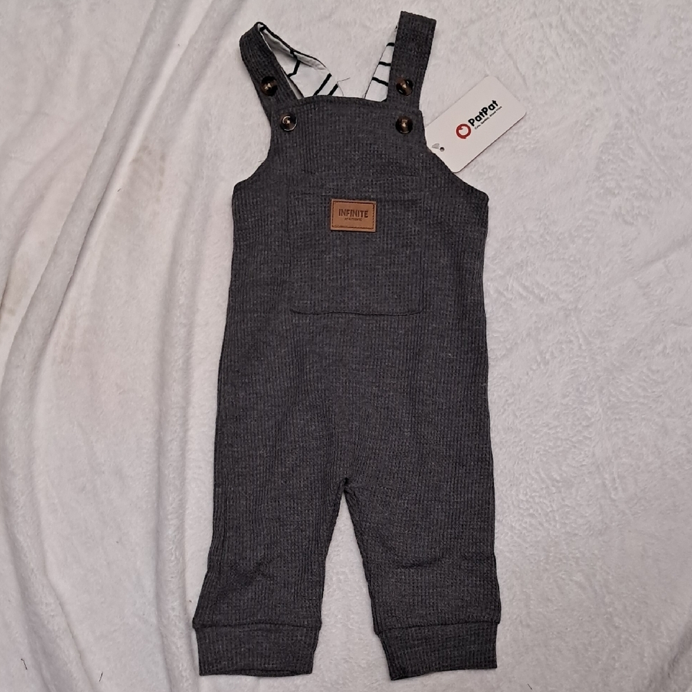 NWT PatPat Gray Kids Overalls